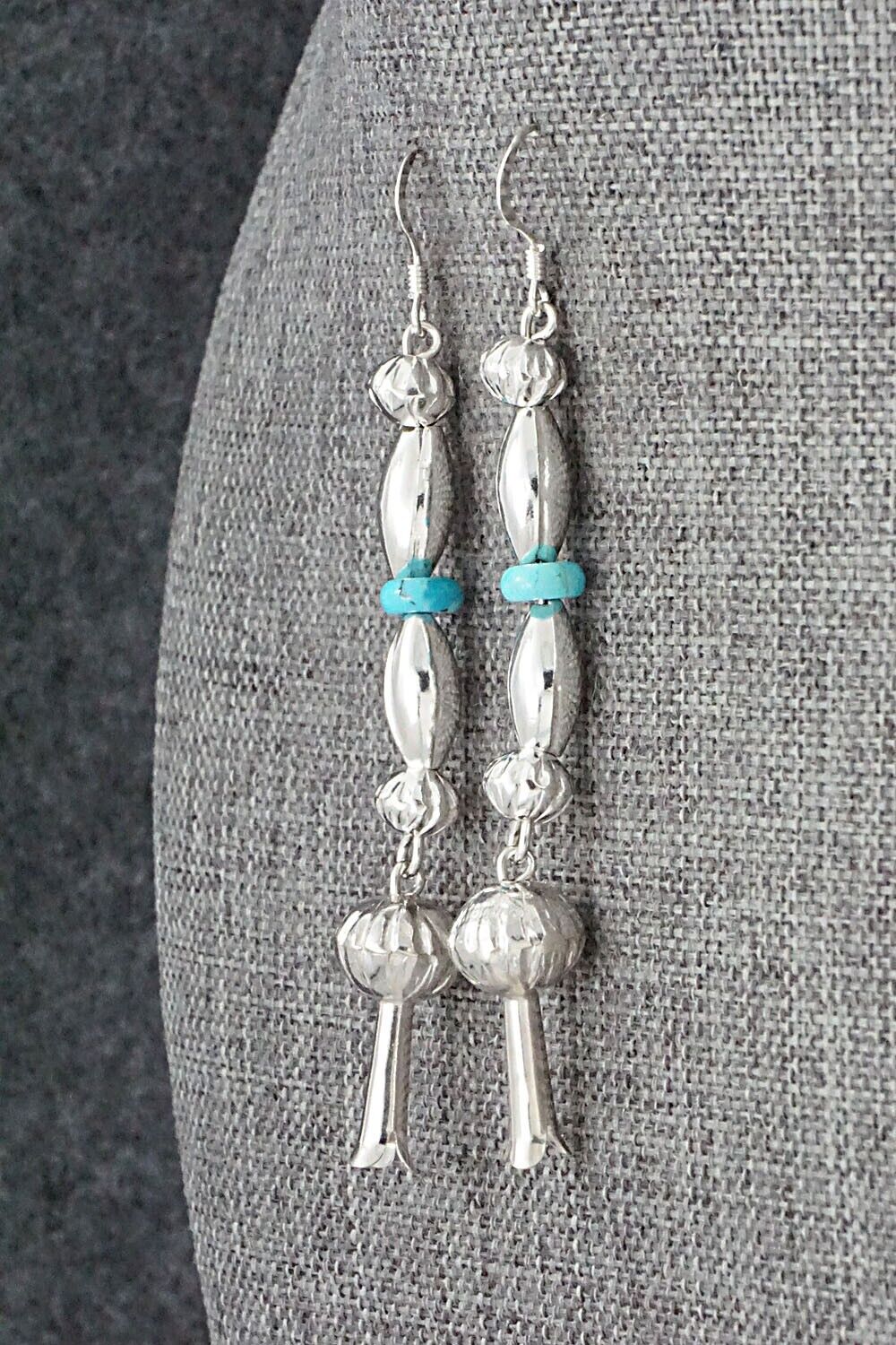 Turquoise & Sterling Silver Earrings - Presley Haley