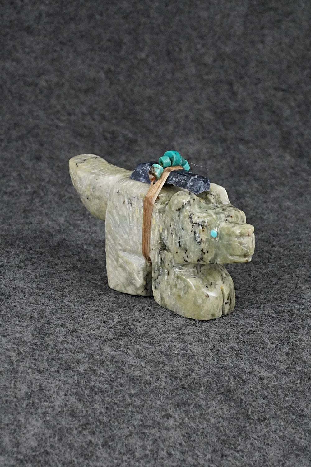 Wolf Zuni Fetish Carving - Danny Lonjose