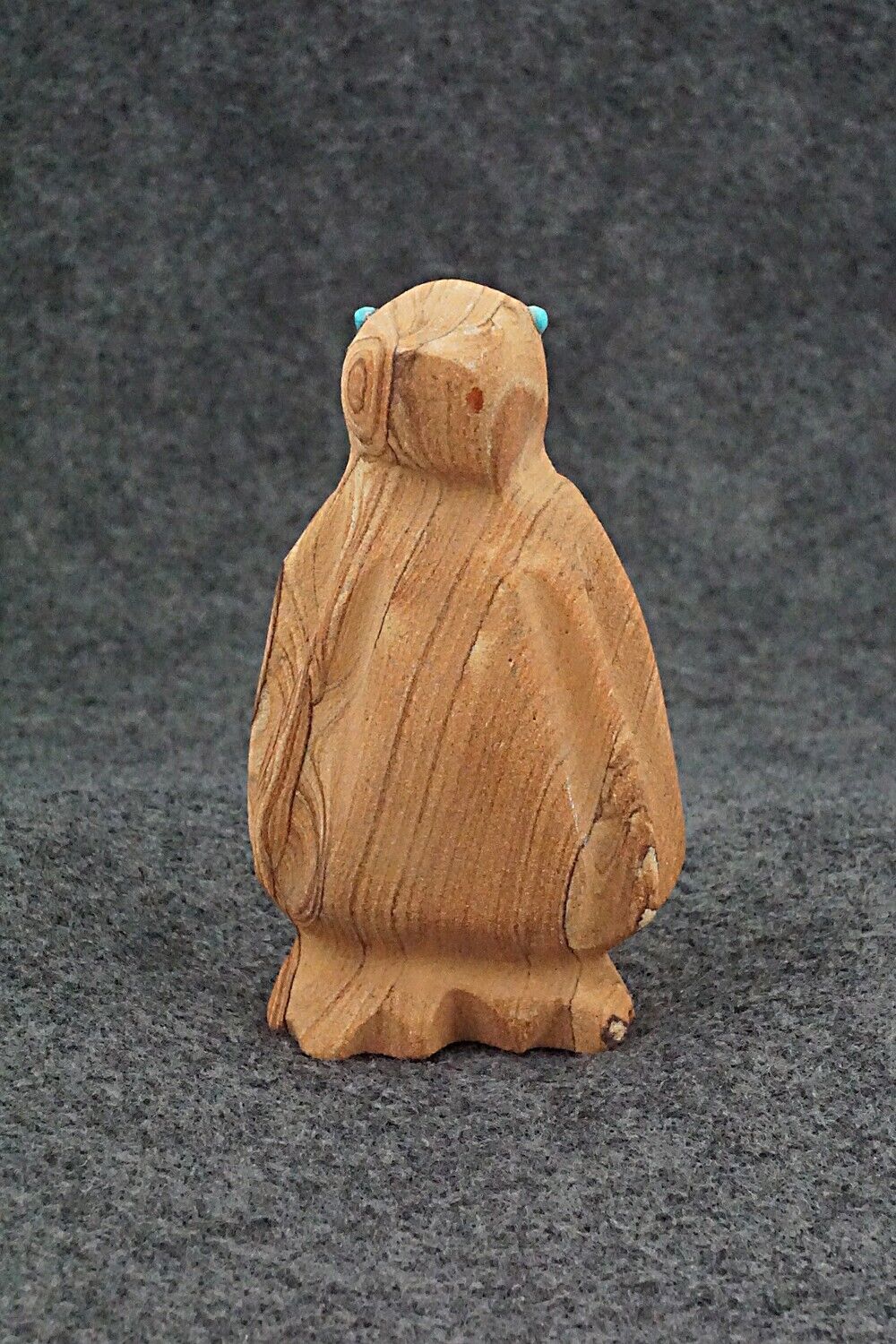 Penguin Zuni Fetish Carving - James Panteah