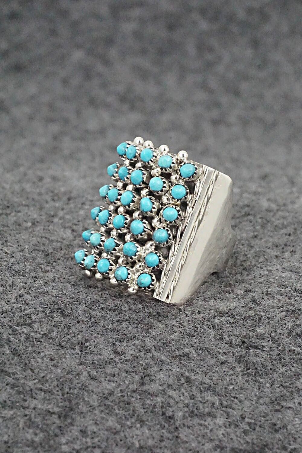 Turquoise & Sterling Silver Ring - Stephen Haloo - Size 7