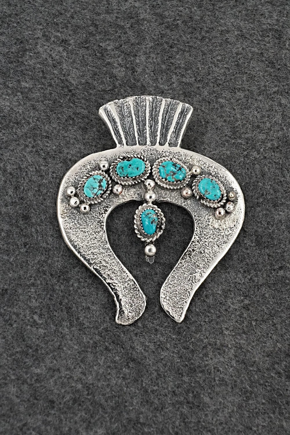 Turquoise & Sterling Silver Pendant - Delbert Arviso