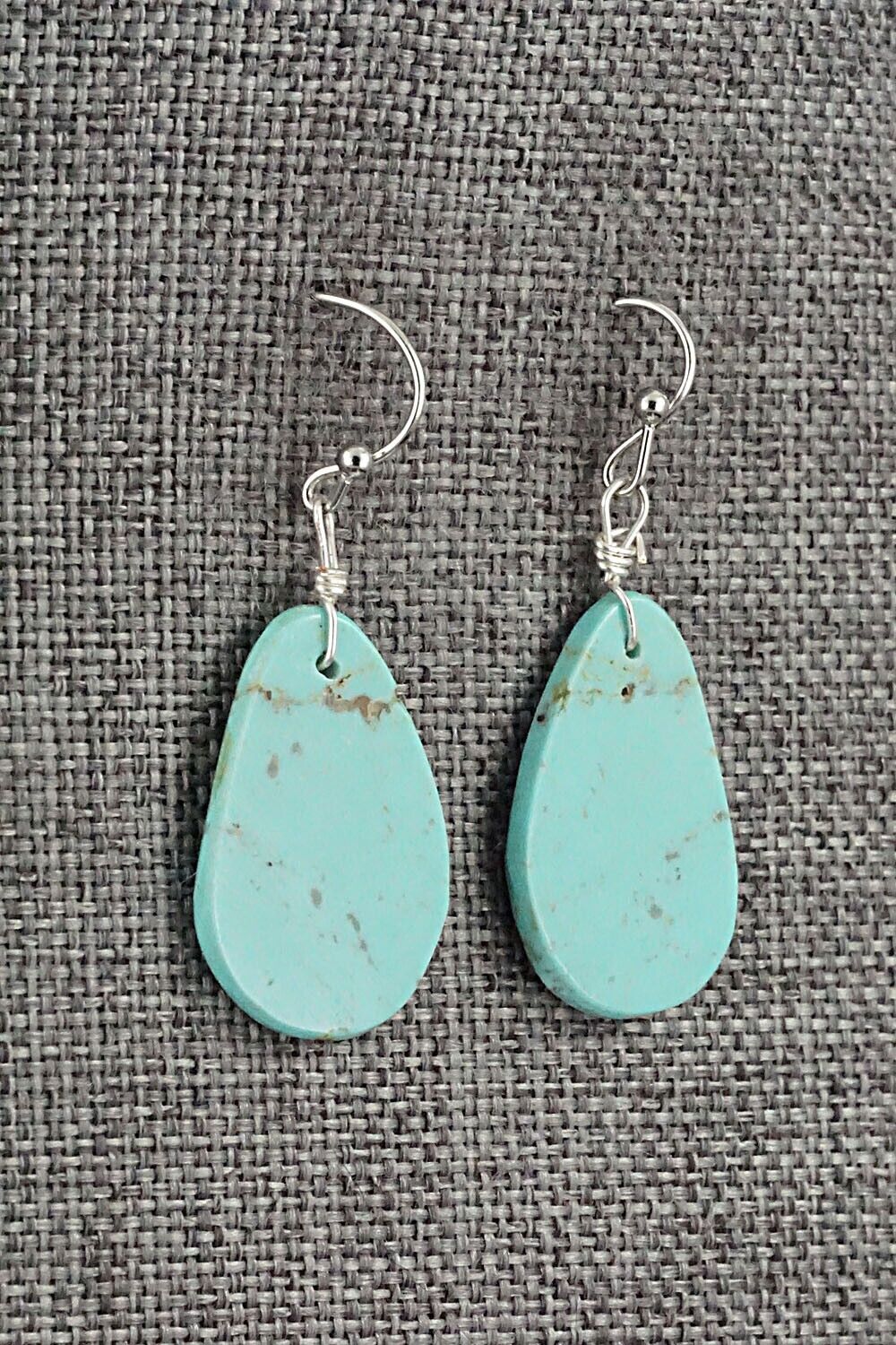 Turquoise & Sterling Silver Earrings - Joe Garcia