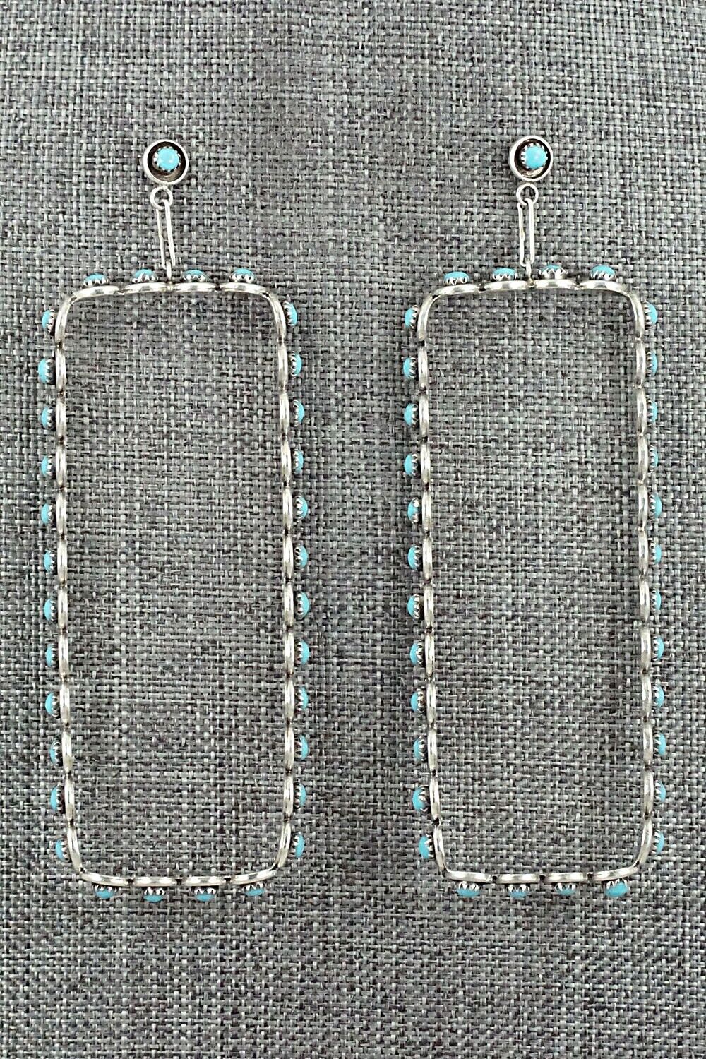 Turquoise & Sterling Silver Earrings - Iva Booqua