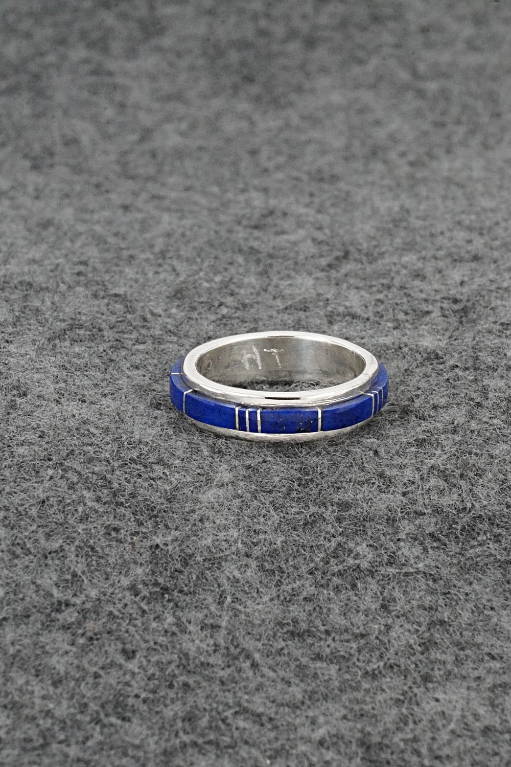 Lapis & Sterling Silver Ring - Harold Tsosie - Size 6.5