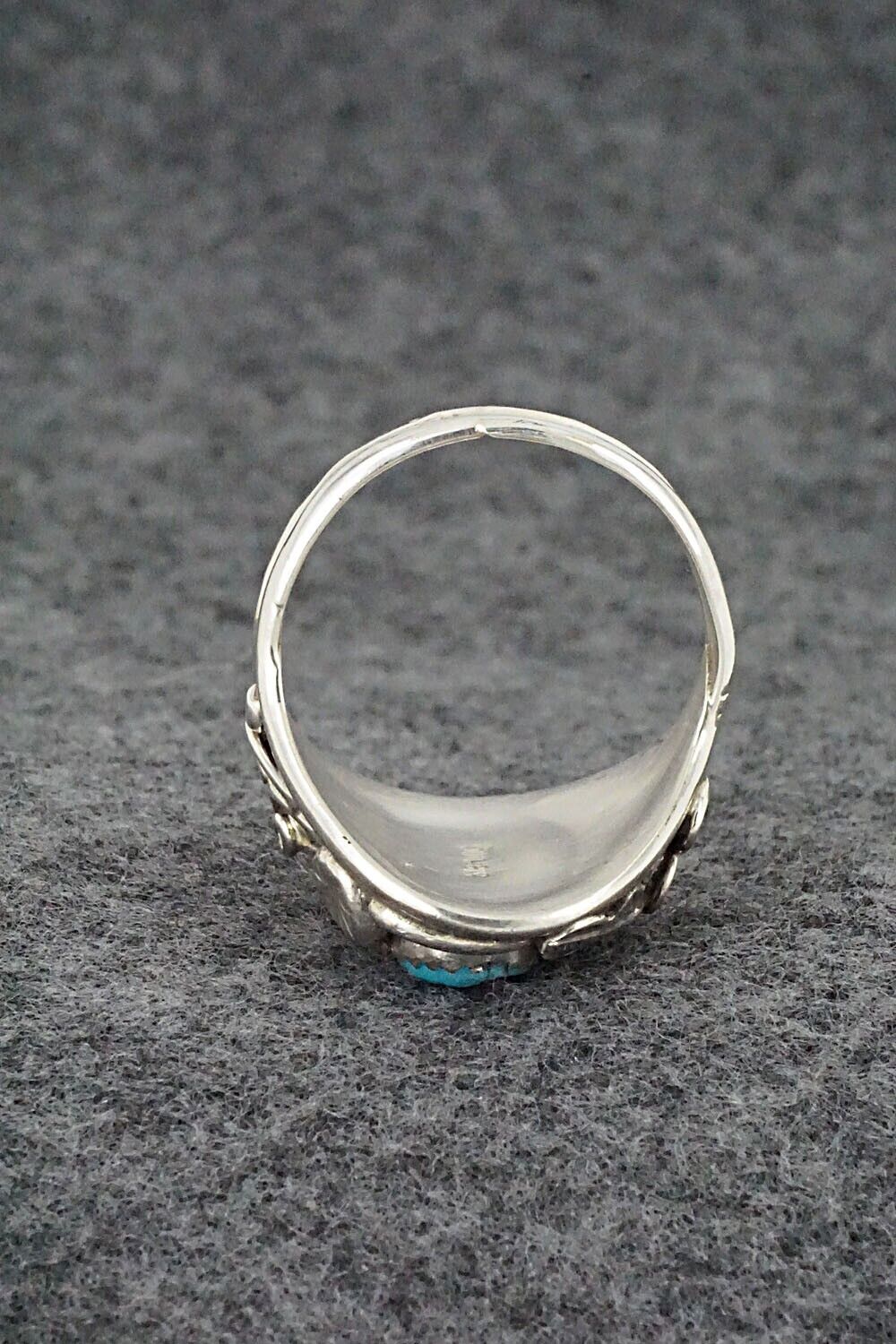 Turquoise & Sterling Silver Ring - Lorena Brown - Size 12