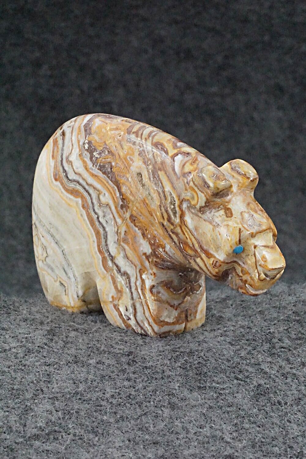 Bear Zuni Fetish Carving - Reynold Lunasee