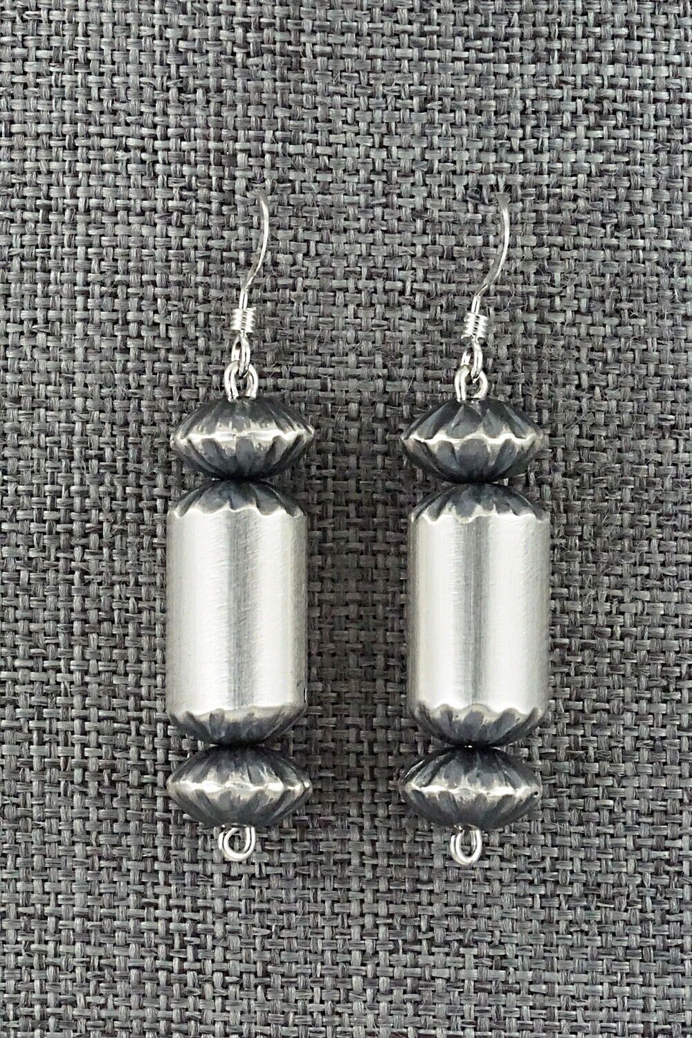 Sterling Silver Navajo Pearl Earrings - Tonisha Haley