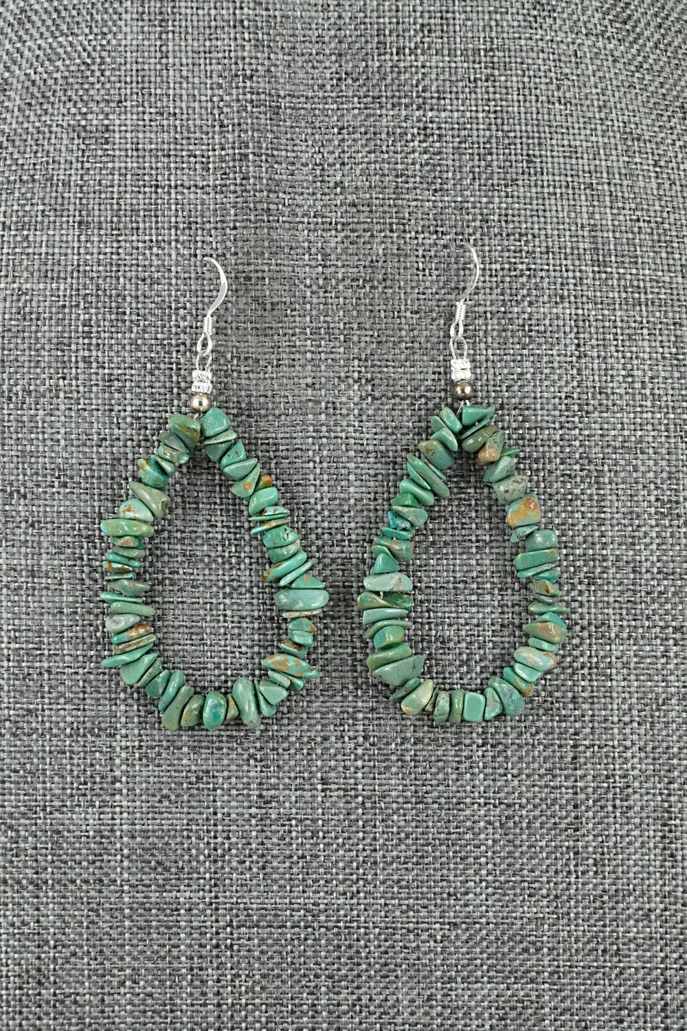Turquoise & Sterling Silver Earrings - Doreen Jake