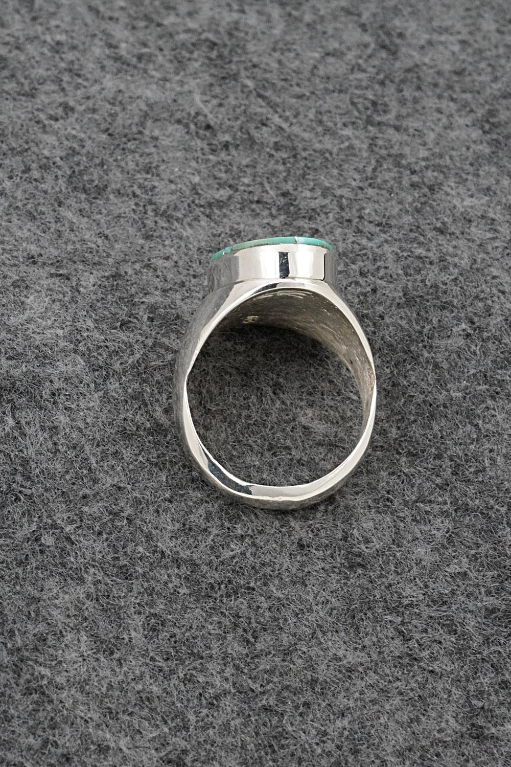 Turquoise & Sterling Silver Ring - Wilbert Gray - Size 10