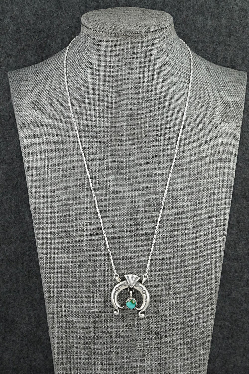Turquoise & Sterling Silver Necklace - Gary Shorty