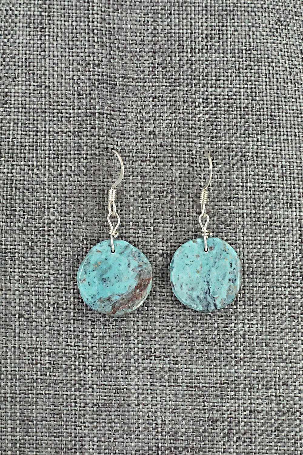 Turquoise & Sterling Silver Earrings - Joe Garcia