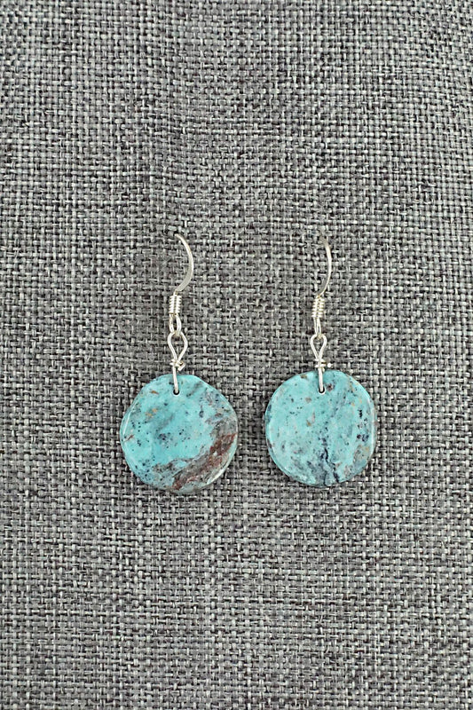 Turquoise & Sterling Silver Earrings - Joe Garcia