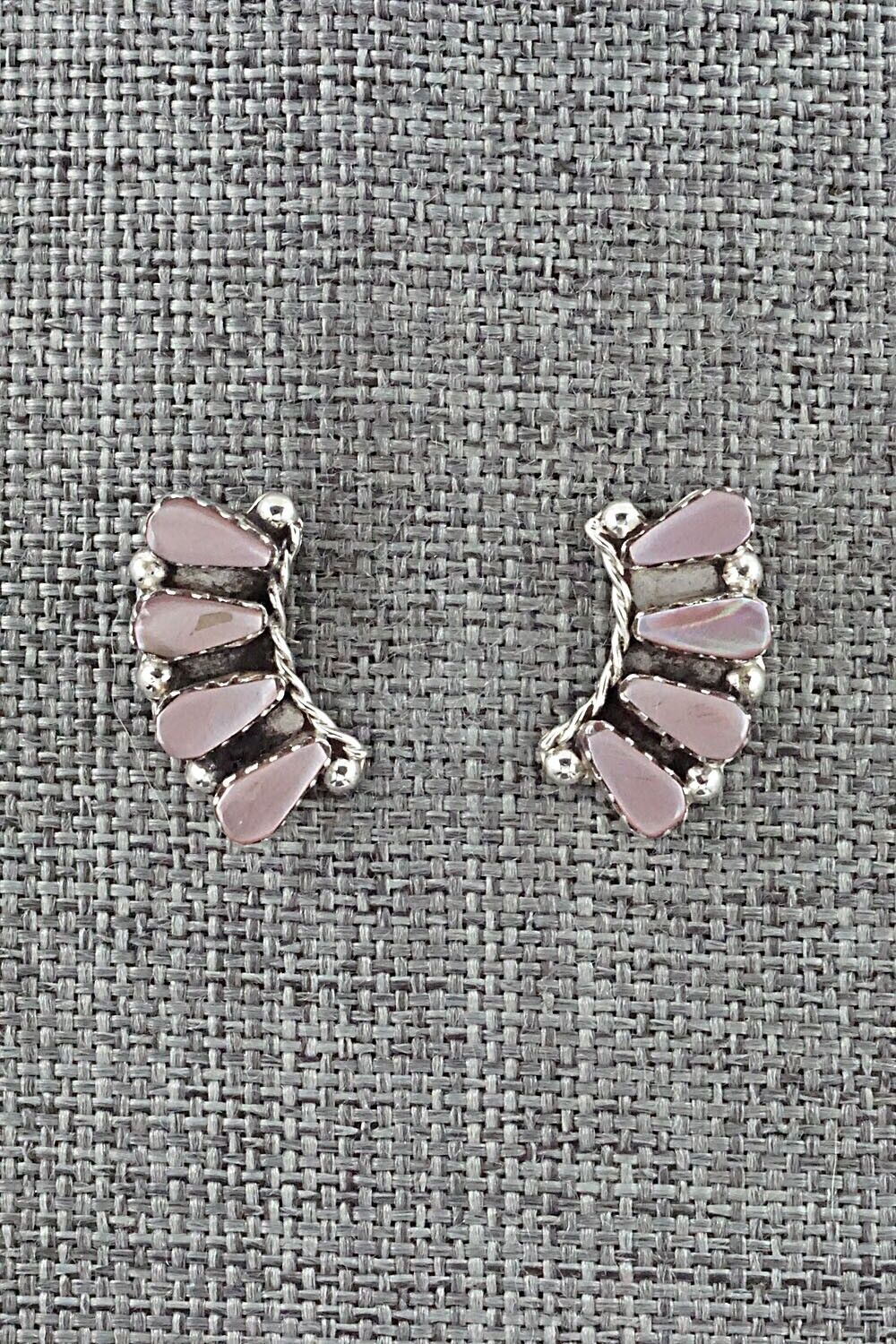 Mother of Pearl & Sterling Silver Earrings - Diane Cachini