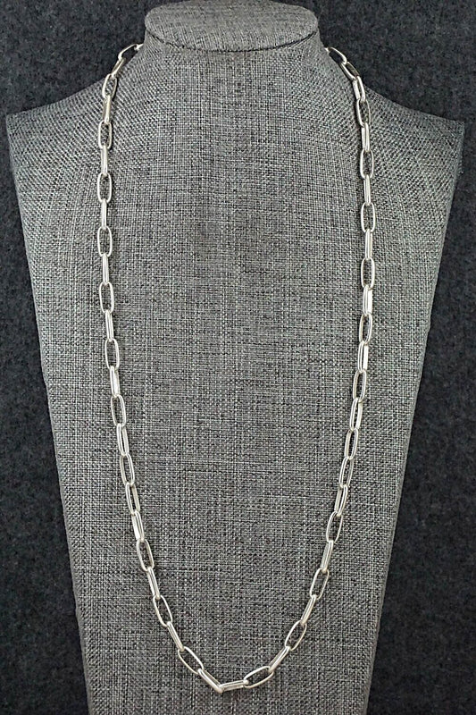 Sterling Silver Chain Necklace 24" - Sally Shurley
