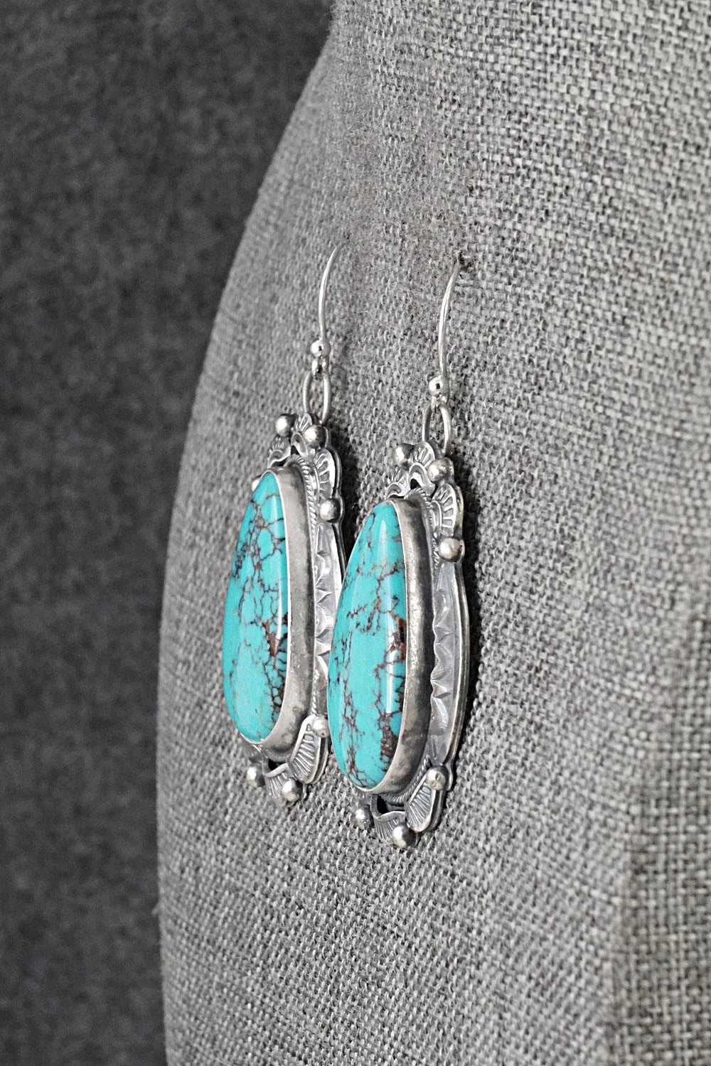 Turquoise & Sterling Silver Earrings - Jackson Hoskie