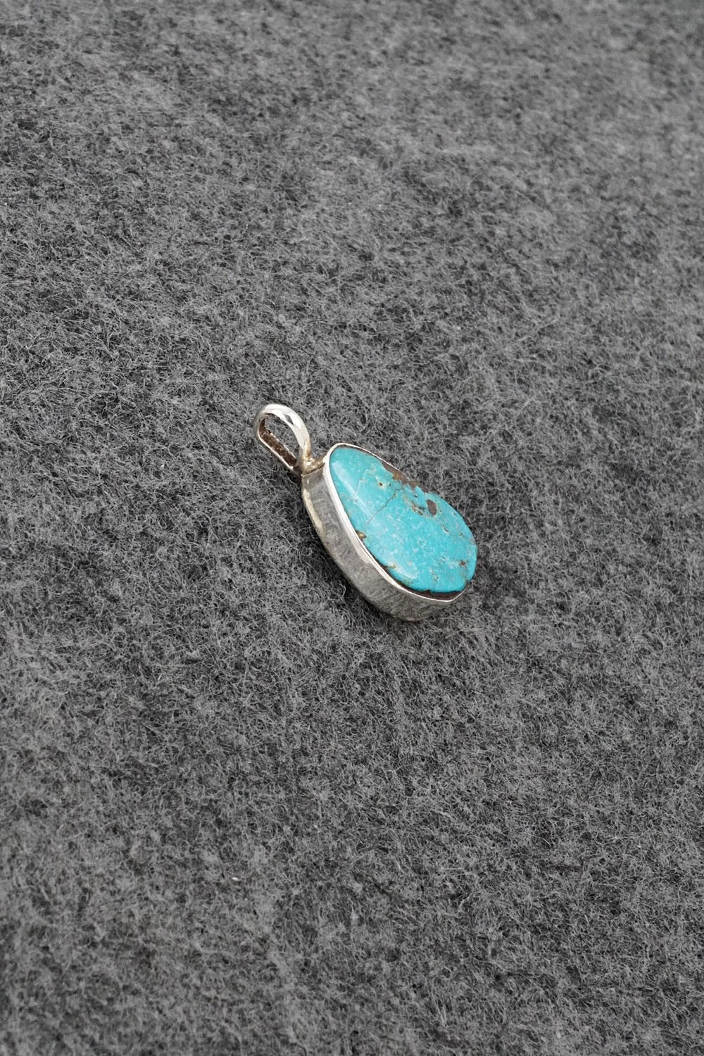 Turquoise & Sterling Silver Pendant - Ernest Hawthorne
