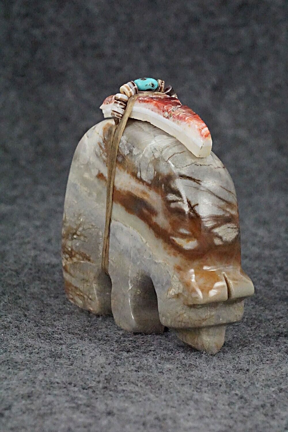 Bear Zuni Fetish Carving - Danny Lonjose