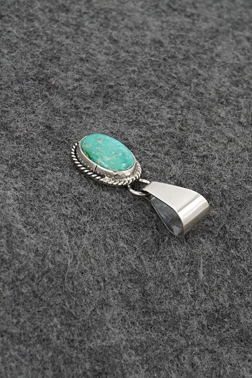Turquoise & Sterling Silver Pendant - Rosemary Saunders
