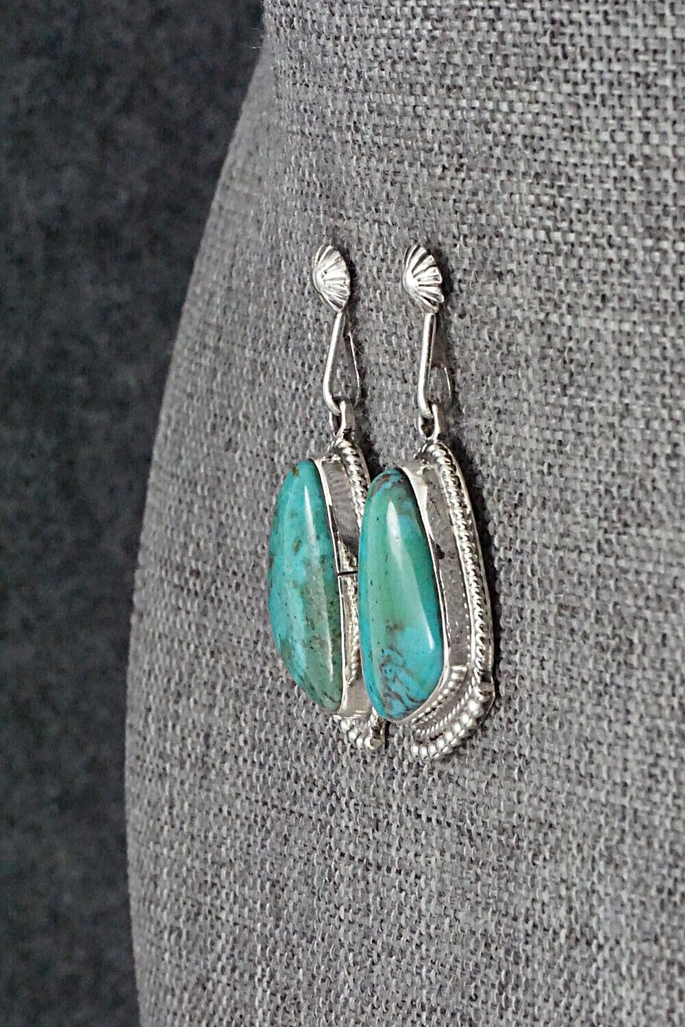 Turquoise and Sterling Silver Earrings - Sharon McCarthy