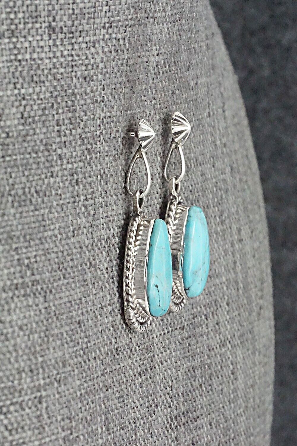 Turquoise and Sterling Silver Earrings - Sharon McCarthy