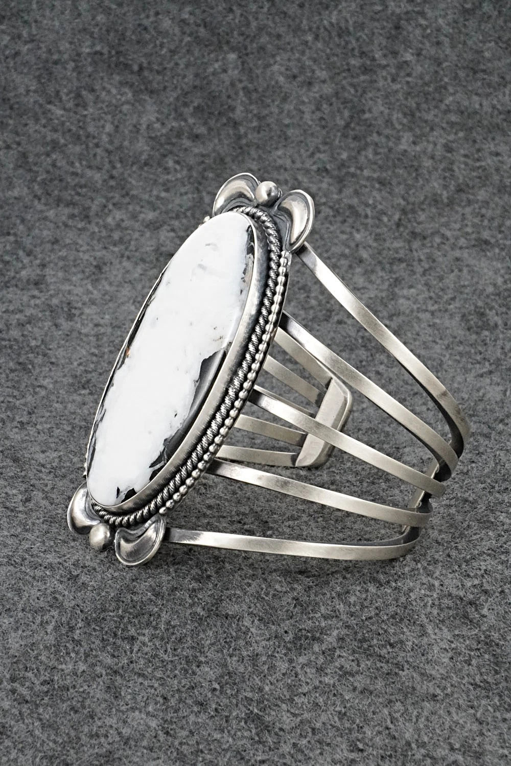 White Buffalo & Sterling Silver Bracelet - Paul Livingston