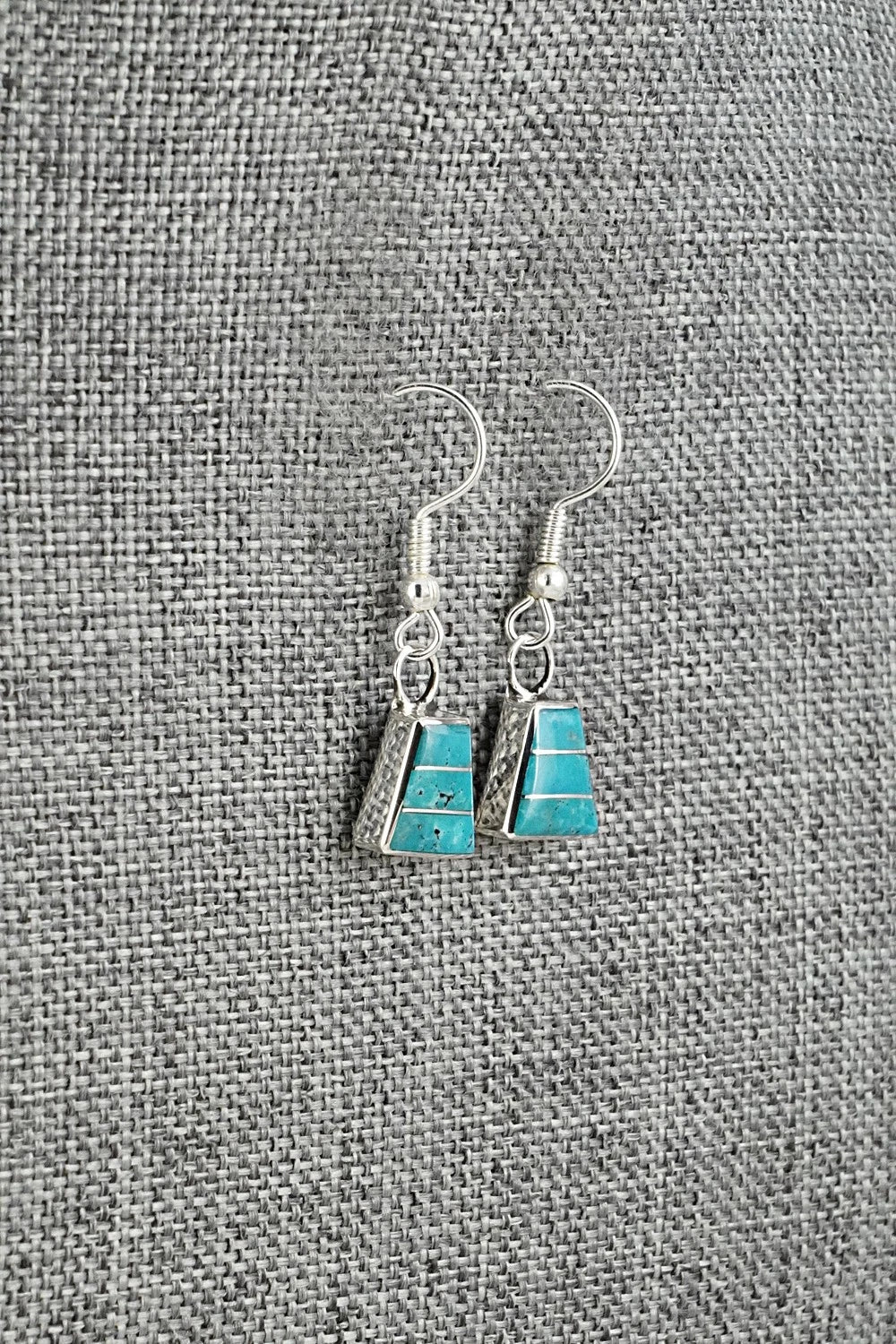 Turquoise and Sterling Silver Earrings - Michelle Haloo