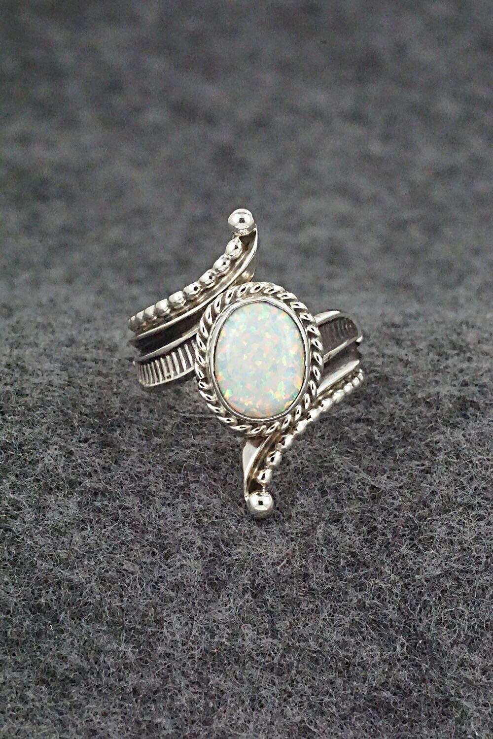 Opalite & Sterling Silver Ring - Thomas Yazzie - Size 6