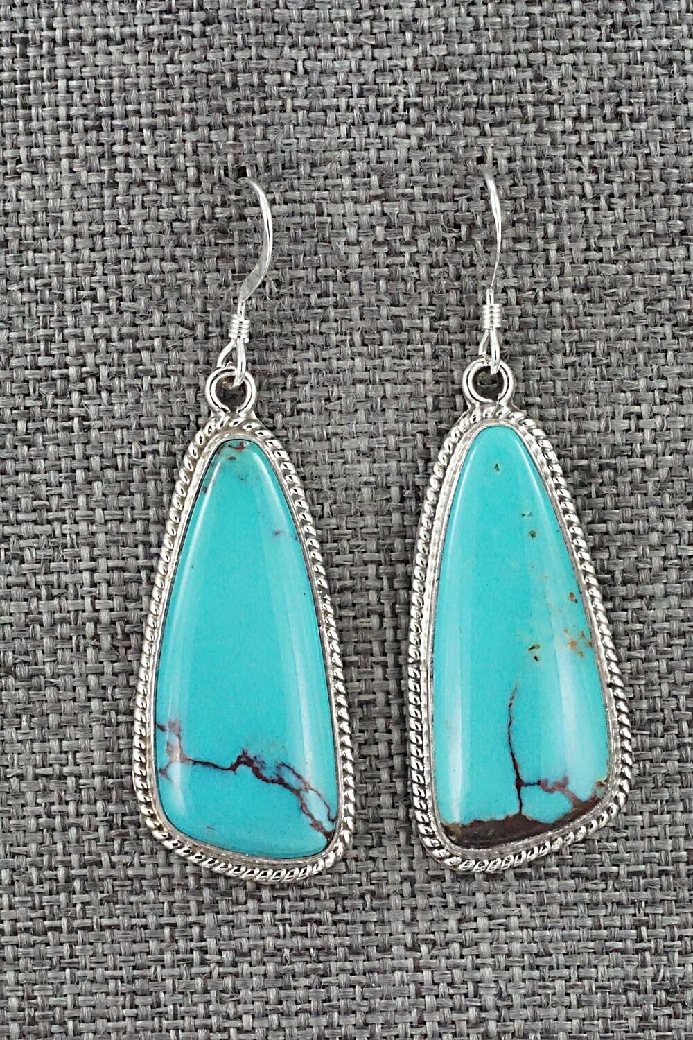 Turquoise and Sterling Silver Earrings - Sharon McCarthy