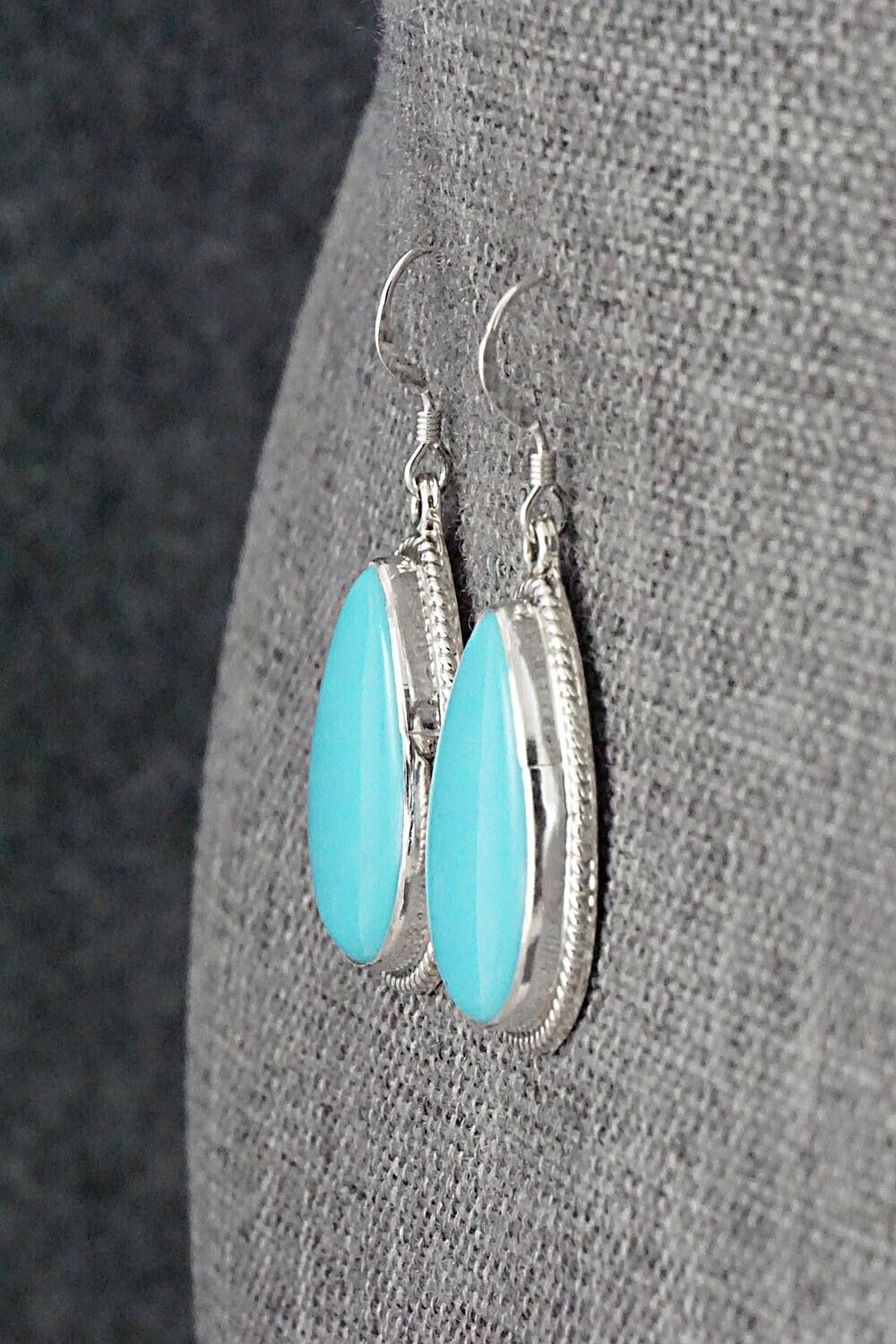 Turquoise and Sterling Silver Earrings - Sharon McCarthy