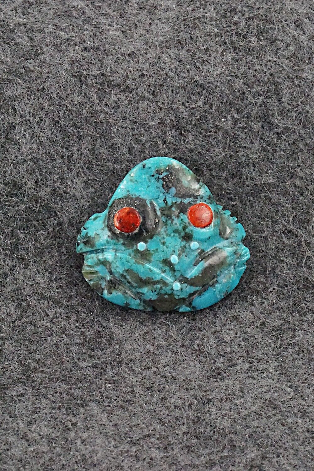 Frog Zuni Fetish Carving - Reynold Lunasee