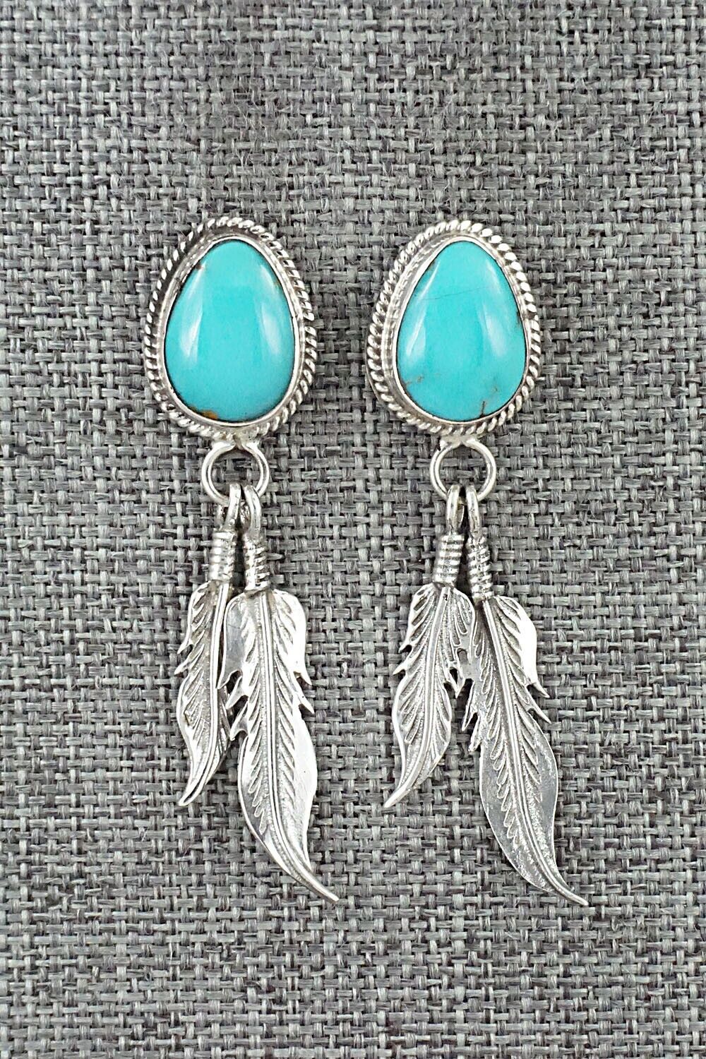 Turquoise and Sterling Silver Earrings - Sharon McCarthy