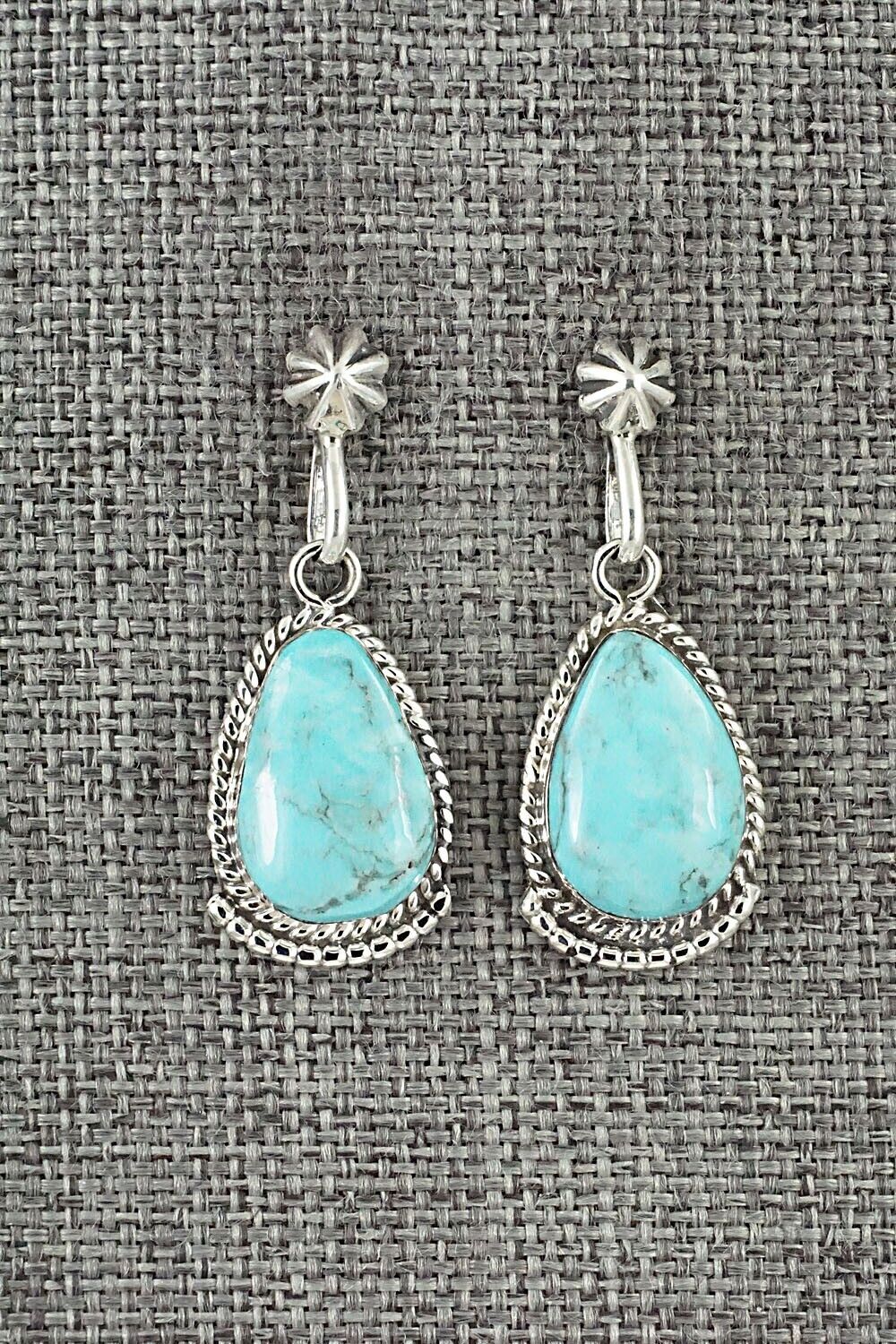 Turquoise and Sterling Silver Earrings - Sharon McCarthy