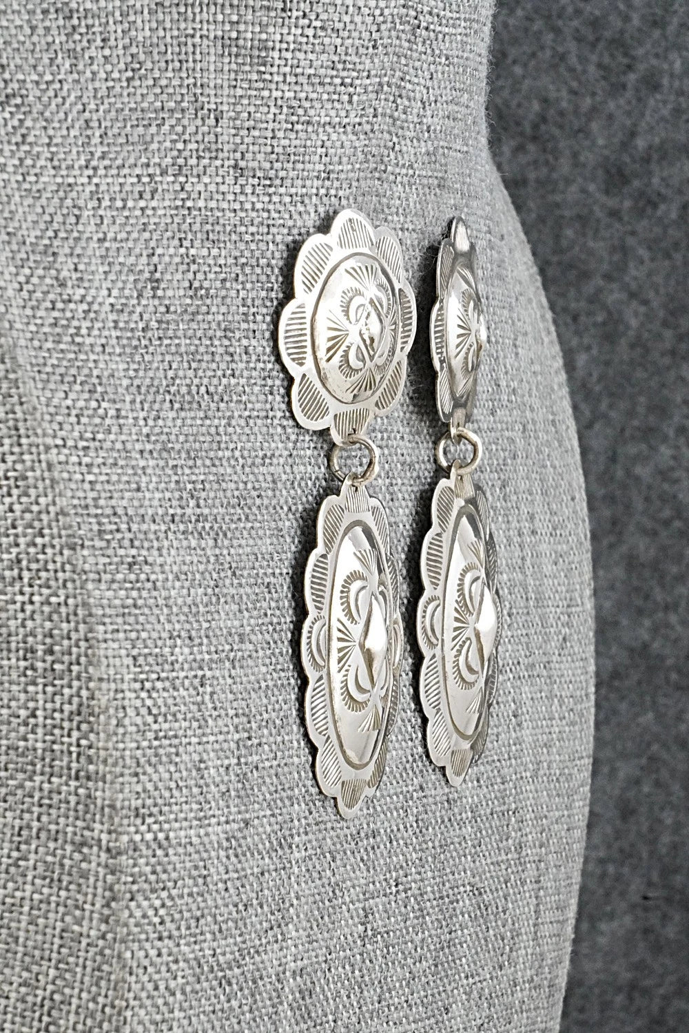 Sterling Silver Earrings - Bertha Begay