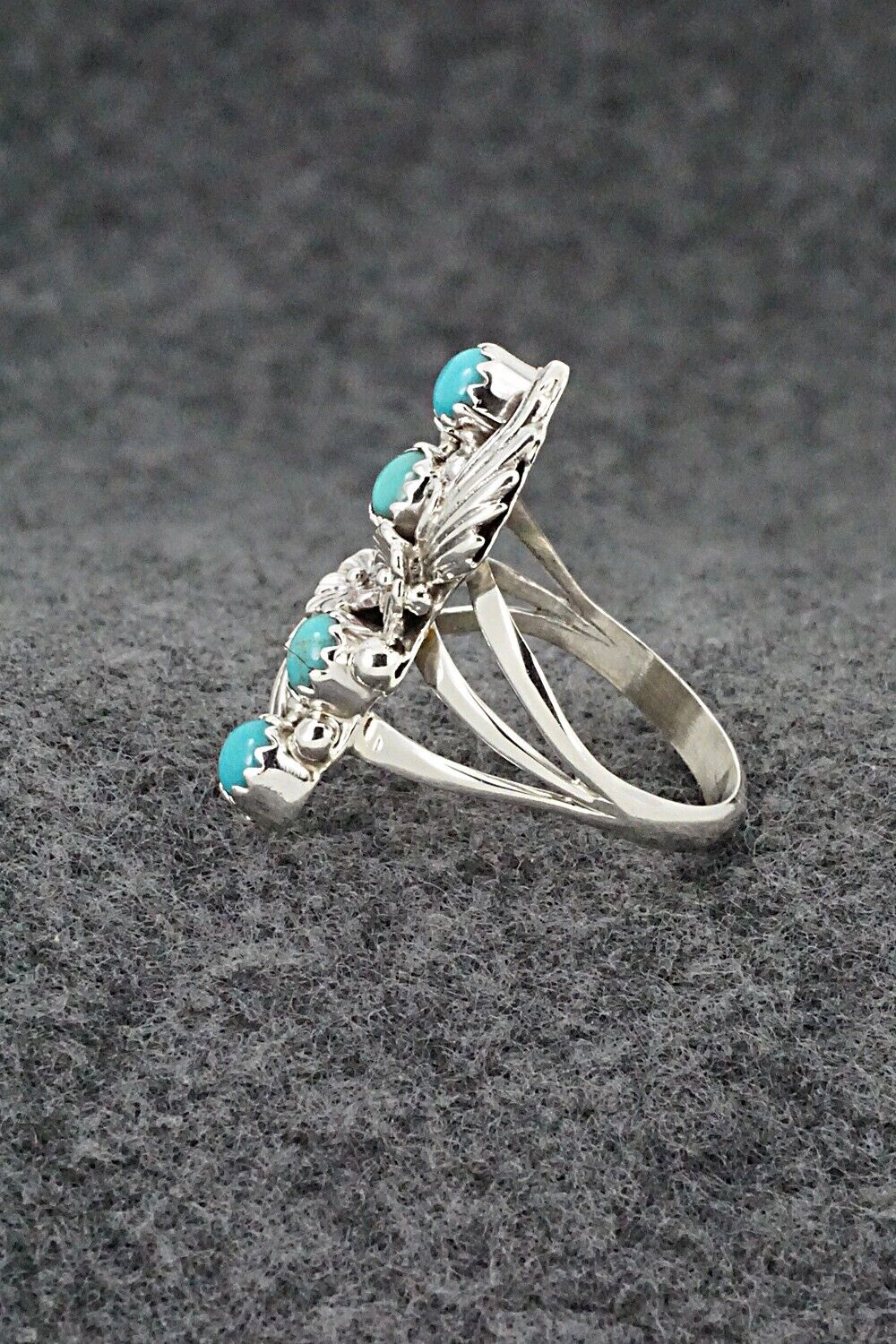 Turquoise & Sterling Silver Ring - Alice Rose Saunders - Size 7.25
