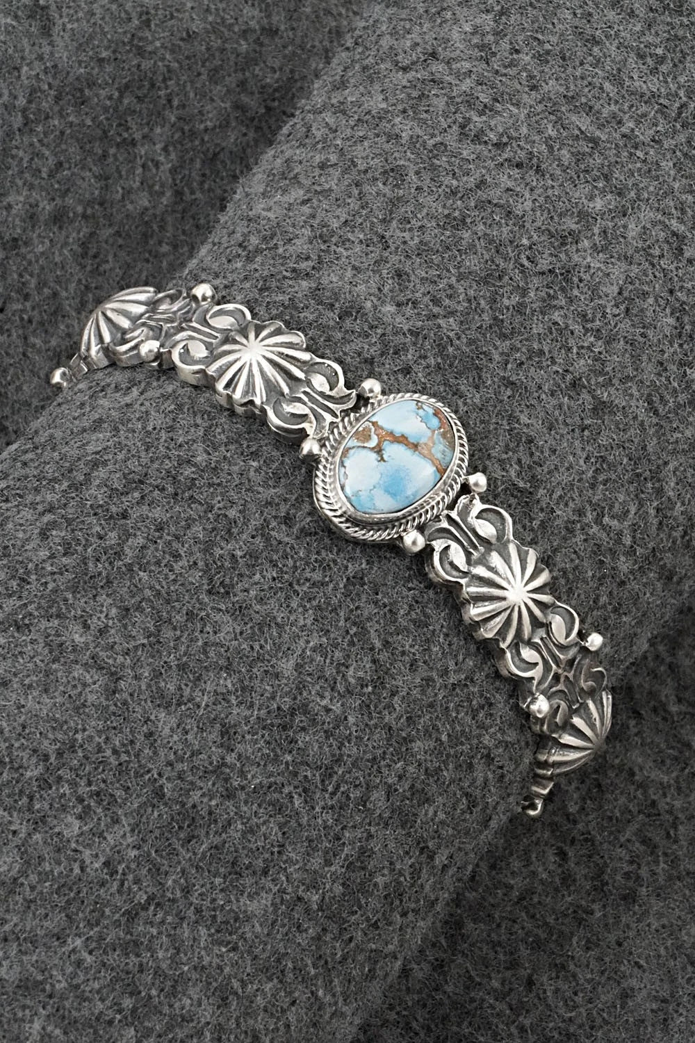 Turquoise & Sterling Silver Bracelet - Thomas Yazzie