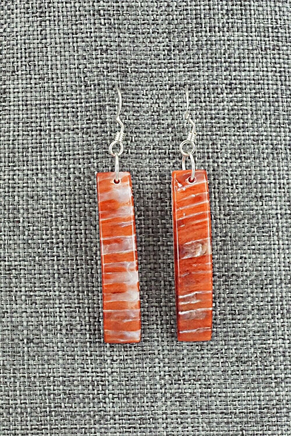 Spiny Oyster & Sterling Silver Earrings - Jesus Espino
