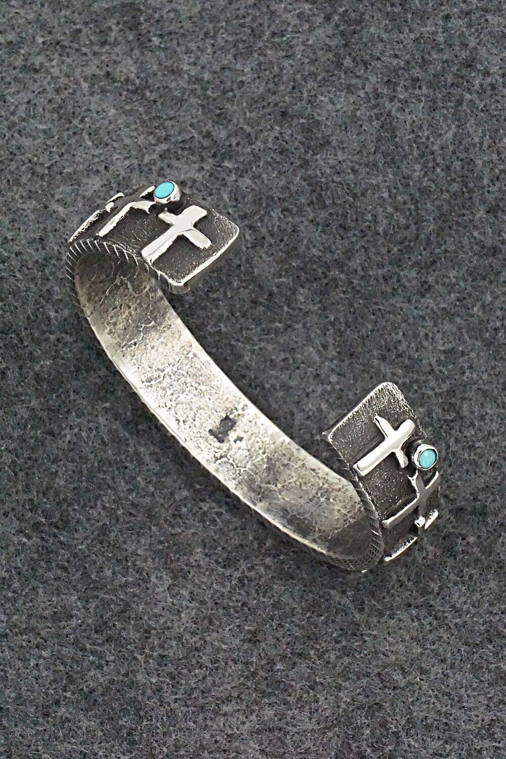 Turquoise & Sterling Silver Bracelet - Ernest Rangel