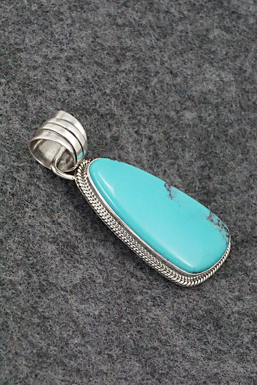 Turquoise and Sterling Silver Pendant - Sharon McCarthy