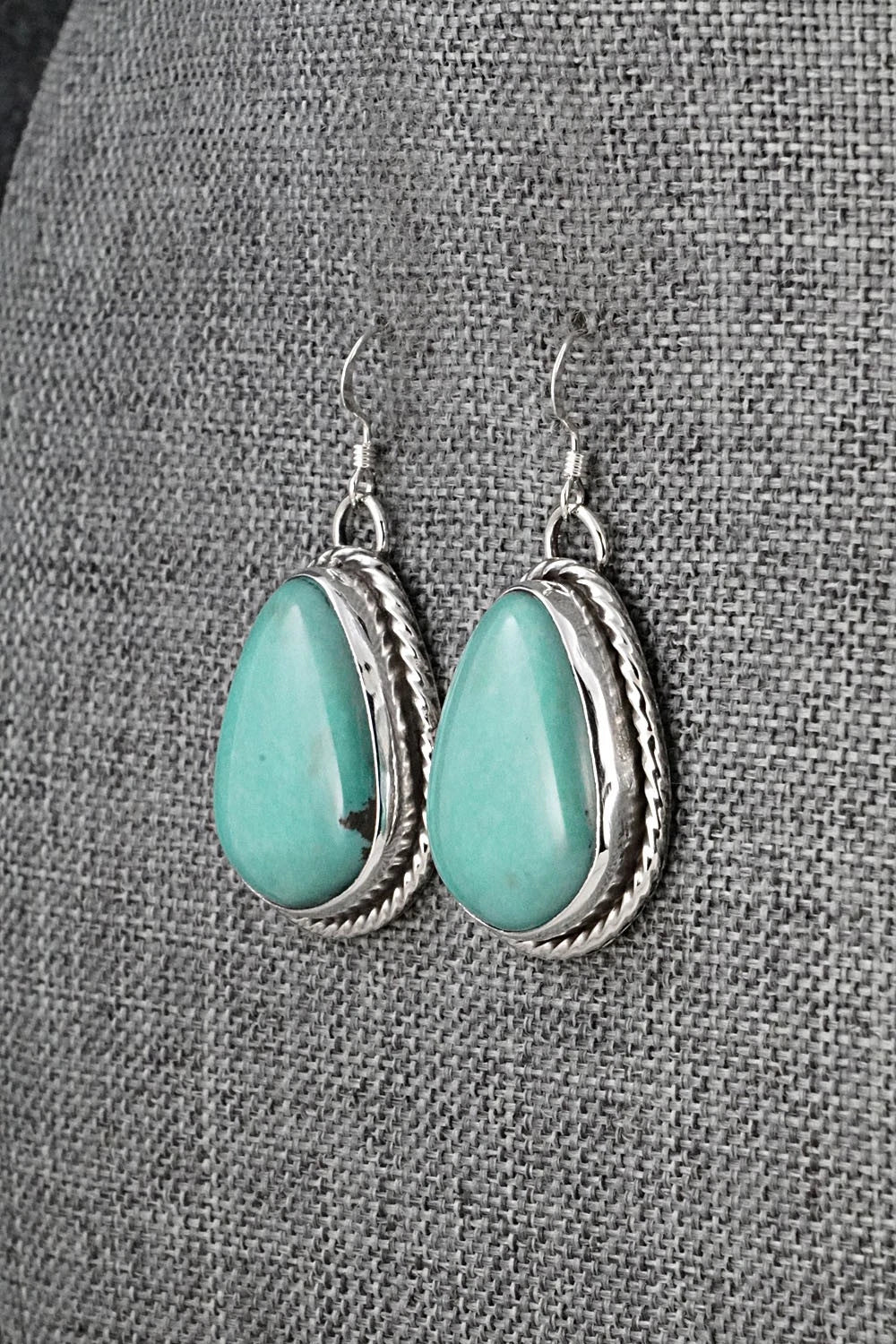 Turquoise & Sterling Silver Earrings - Danny Henio