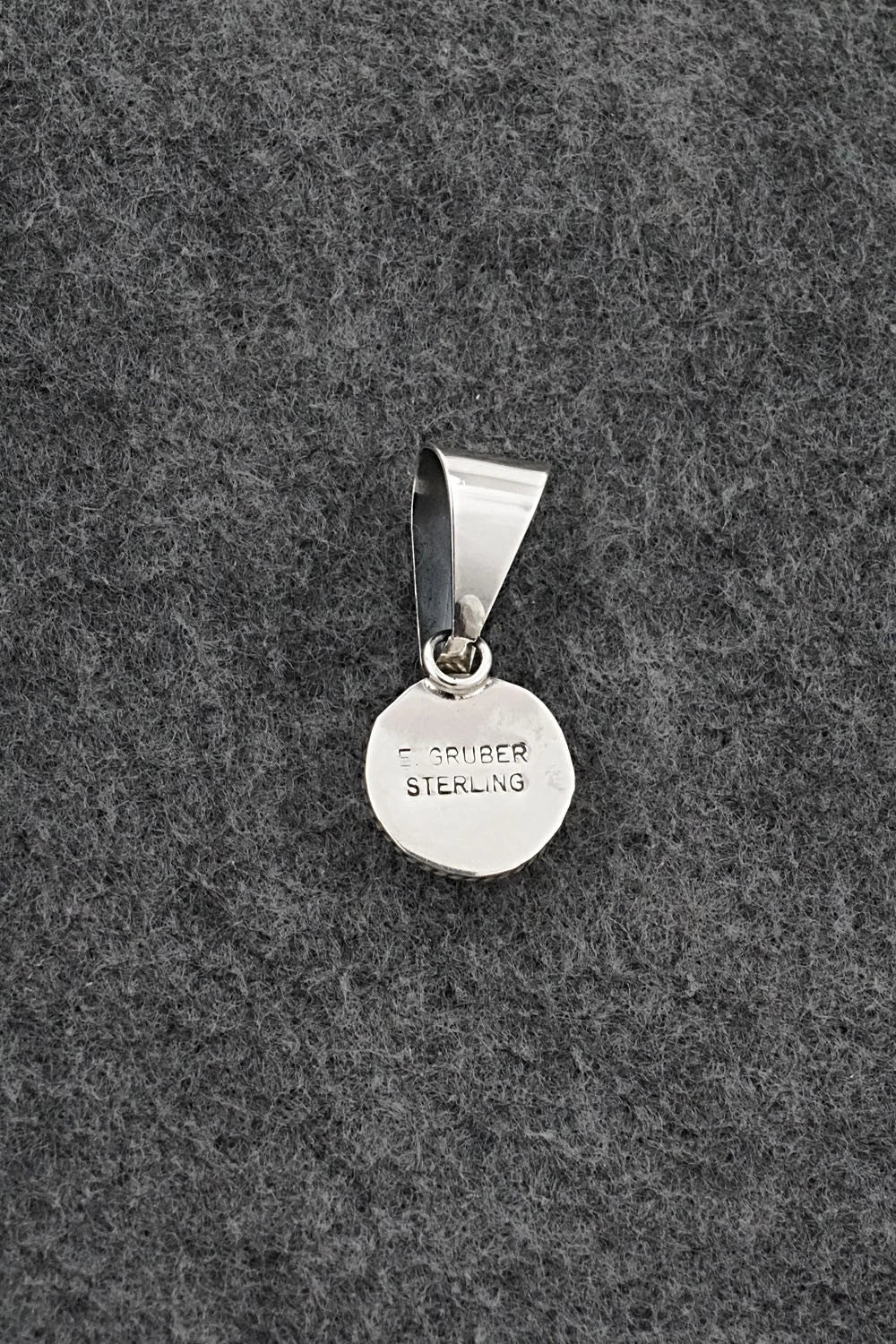 Turquoise & Sterling Silver Pendant - Eugene Gruber