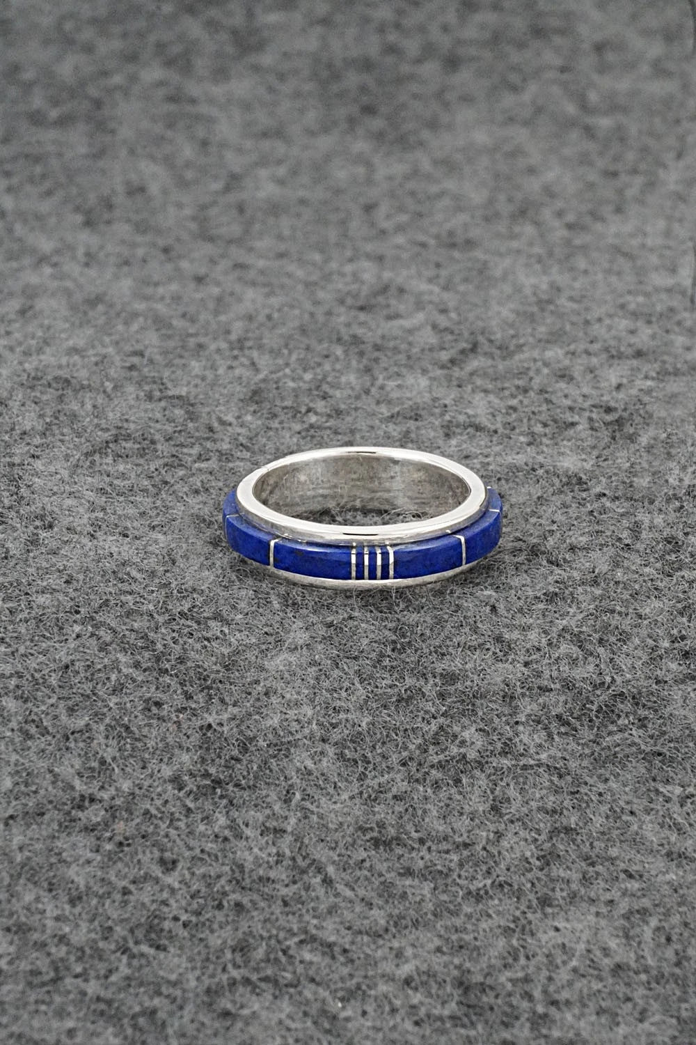 Lapis & Sterling Silver Ring - Harold Tsosie - Size 6.5