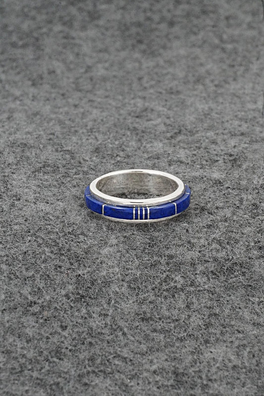 Lapis & Sterling Silver Ring - Harold Tsosie - Size 6.5