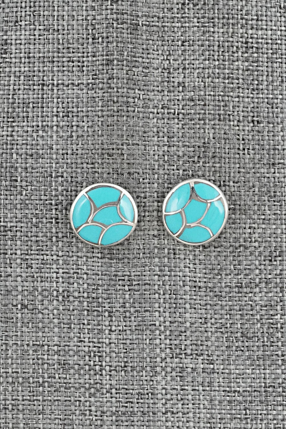 Turquoise & Sterling Silver Earrings - Orena Leekya