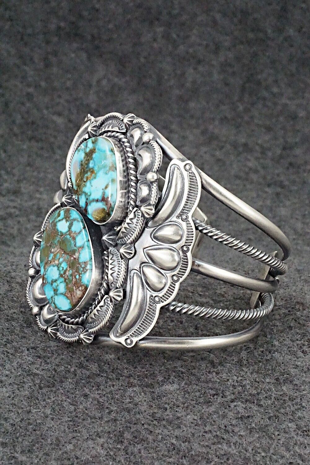 Turquoise & Sterling Silver Bracelet - Raymond Delgarito