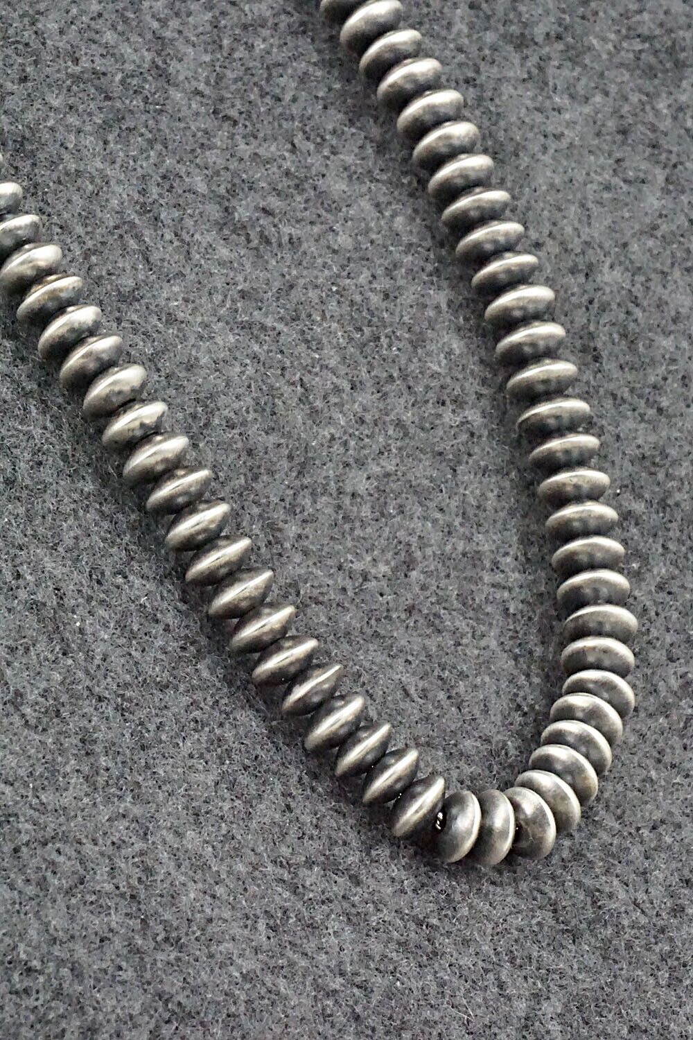 Sterling Silver Navajo Pearl Necklace - Dorinda Mariano