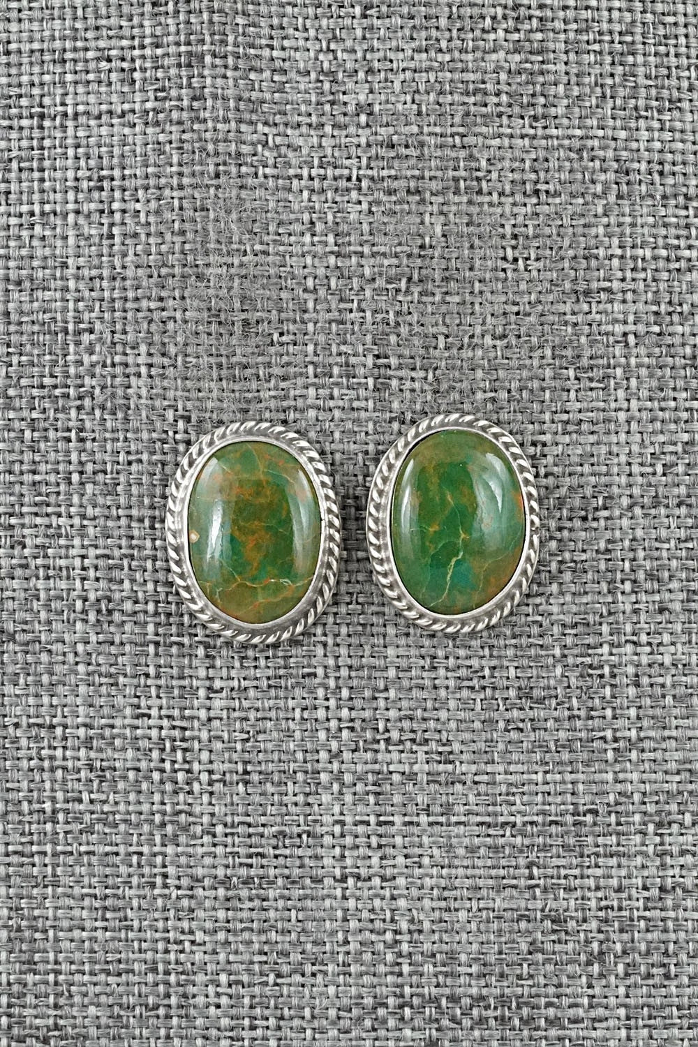 Turquoise & Sterling Silver Earrings - Rosemary Saunders