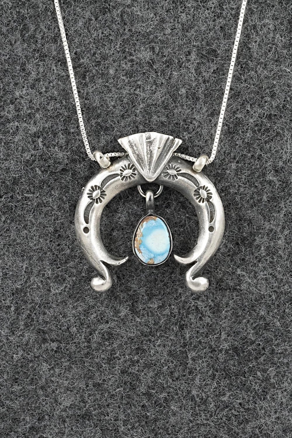 Turquoise & Sterling Silver Necklace - Gary Shorty