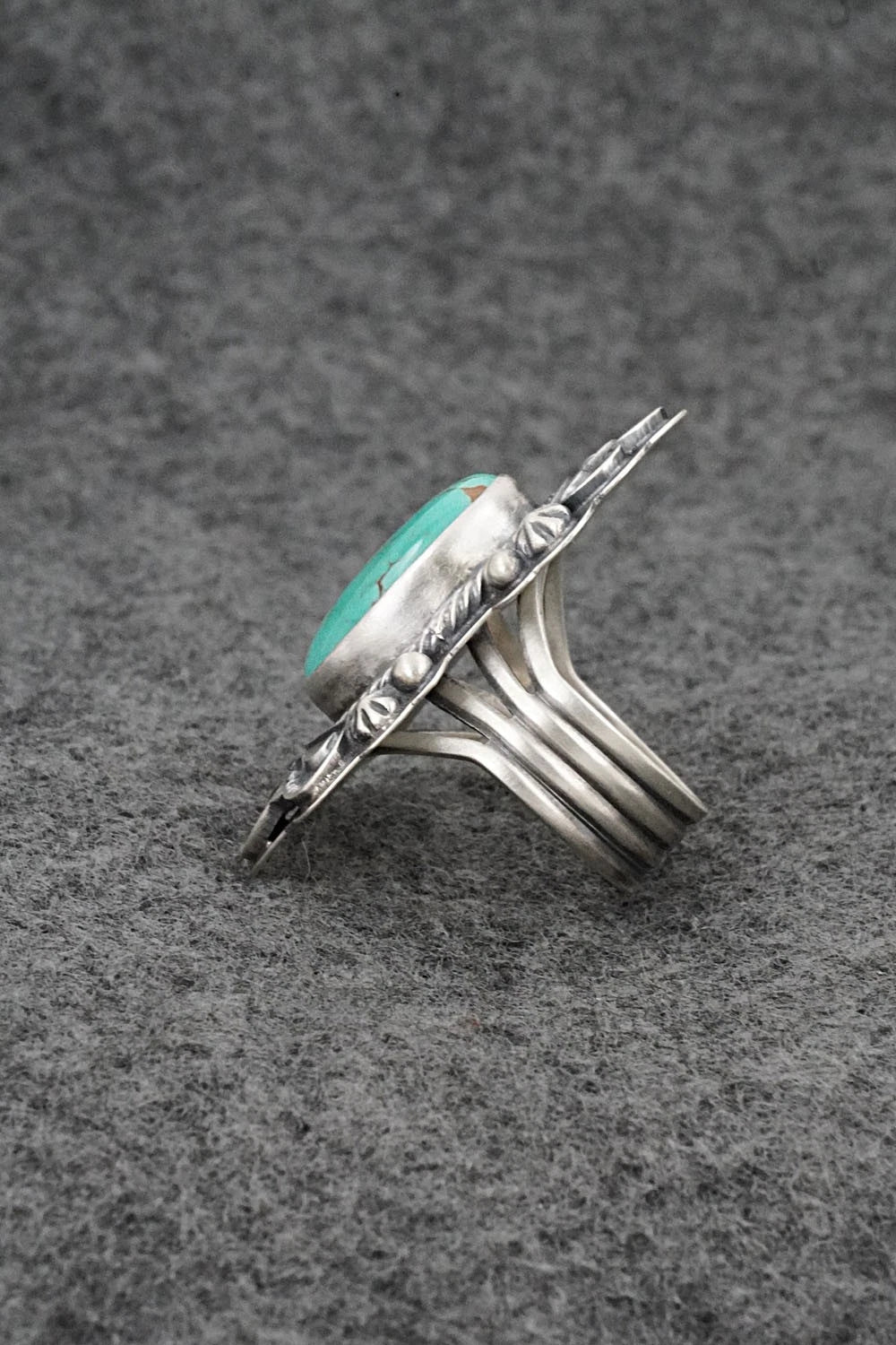 Turquoise & Sterling Silver Ring - Randy Boyd - Size 6.5