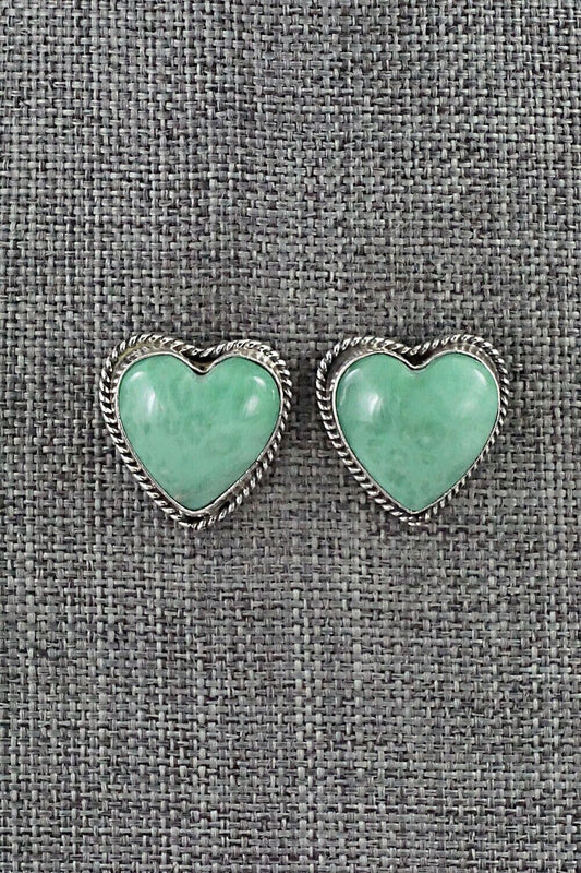 Turquoise and Sterling Silver Earrings - Sharon McCarthy
