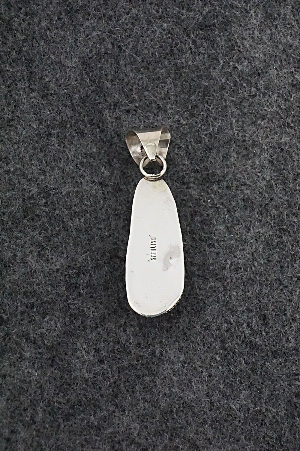 Turquoise & Sterling Silver Pendant - Ernest Hawthorne